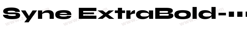 Syne ExtraBold字体转换